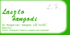 laszlo hangodi business card